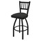 Holland Bar Stool Co 30" Swivel Bar Stool, Black Wrinkle, Canter Iron Seat 81030BW008 - alternate 1